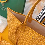Goyard Yellow Chevron St Louis PM Tote Bag with Pouch ABA02 - 5