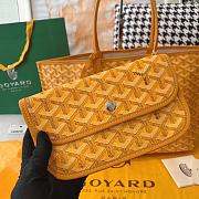 Goyard Yellow Chevron St Louis PM Tote Bag with Pouch ABA02 - 4