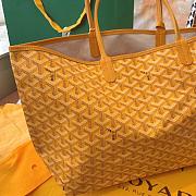 Goyard Yellow Chevron St Louis PM Tote Bag with Pouch ABA02 - 2