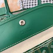 Goyard Green Chevron St Louis PM Tote Bag with Pouch ABA02  - 5