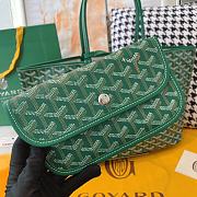 Goyard Green Chevron Coated Canvas St. Louis PM Tote Bag - Yoogi's Closet