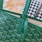 Goyard Green Chevron St Louis PM Tote Bag with Pouch ABA02  - 2