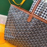 Goyard Brown Chevron St Louis PM Tote Bag with Pouch ABA02  - 4