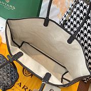 Goyard Black Chevron St Louis PM Tote Bag with Pouch ABA02 - 4