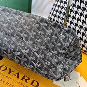 Goyard Black Chevron St Louis PM Tote Bag with Pouch ABA02 - 2