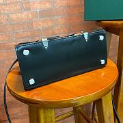 Goyard Saigon Structure Mini Bag In Black Canvas Leather Size 20x15x7.5cm - 6