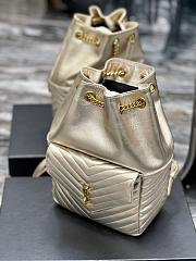 Ysl Joe Backpack In Lame Leather Lambskin 6726091 - 4