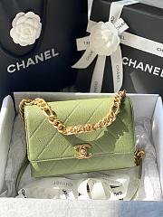 Chanel Mini Flap Bag Gold-Tone Metal Green AS2711 19.5x14x9cm - 1
