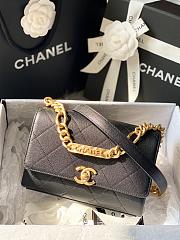 Chanel Mini Flap Bag Gold-Tone Metal Black AS2711 19.5x14x9cm - 5