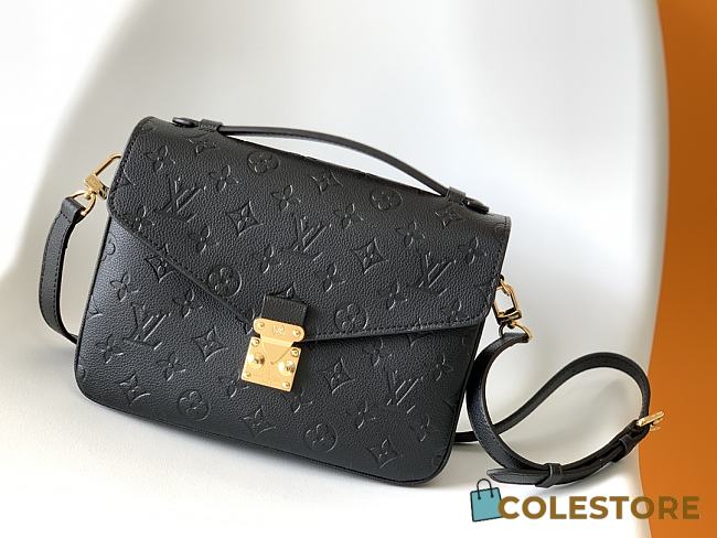 Louis Vuitton Pochette Metis Monogram In Black Empreinte Leather 25cm - 1