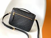 Louis Vuitton Pochette Metis Monogram In Black Empreinte Leather 25cm - 6