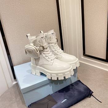 Prada Strapped Pouch Combat Boots
