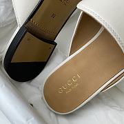 Gucci Slipper In White - 4
