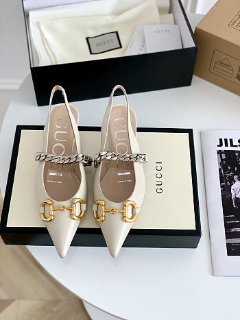 Gucci Medium Heel In White