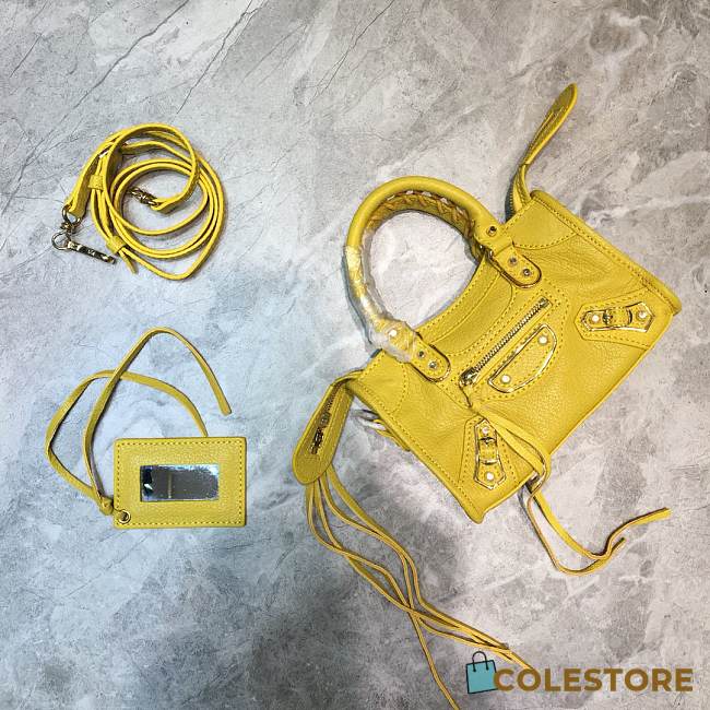 Colestore Balenciaga Motorcycle Bag In Yellow - 1
