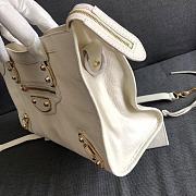 Colestore Balenciaga Motorcycle Bag In White Size 38x12x24cm - 4