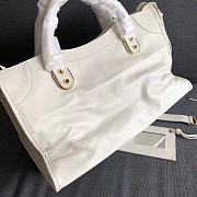 Colestore Balenciaga Motorcycle Bag In White Size 38x12x24cm - 5