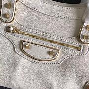 Colestore Balenciaga Motorcycle Bag In White Size 38x12x24cm - 6