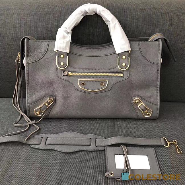 Colestore Balenciaga Motorcycle Bag In Grey Size 38x12x24cm - 1