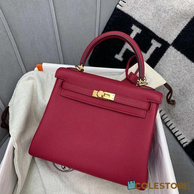 Hermes Kelly Pomegranate Red  - 1