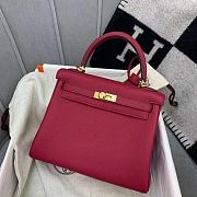 Hermes Kelly Pomegranate Red  - 1