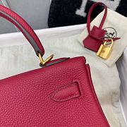 Hermes Kelly Pomegranate Red  - 5