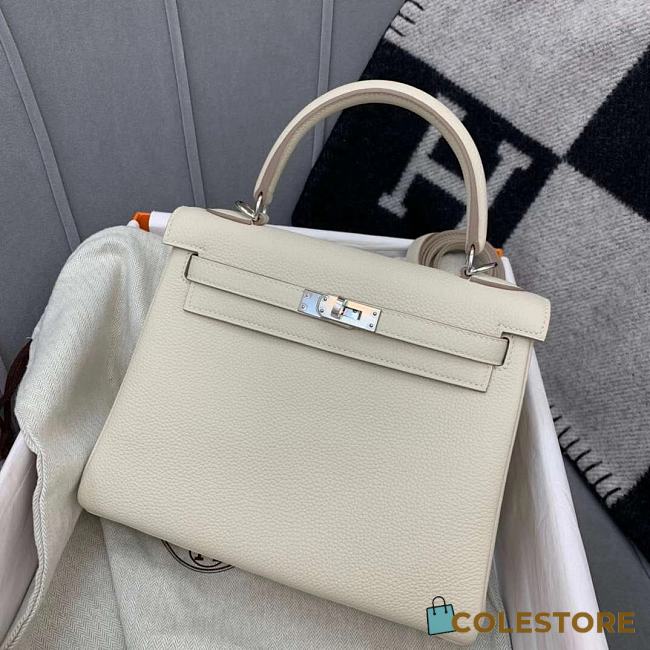 Hermes Kelly In White - 1