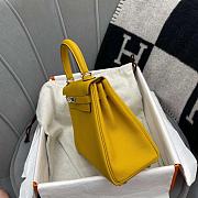 Hermes Kelly Bag In Yellow  - 5