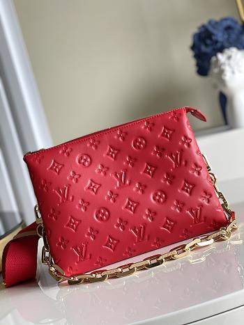 Louis Vuitton Coussin PM HandBag In Red Size M57790 