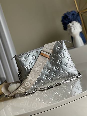 Louis Vuitton Coussin PM HandBag In Silver M57790 