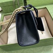 Gucci Lady Padlock Ophidia In Black 409487 Size 20x12.5x8cm - 3