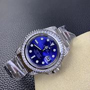 Rolex Day-Date 36 Blue Diamond Dial 18kt White Gold President Watch - 3