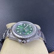 Rolex Day-Date 36 Green Dial 18kt Yellow Gold Diamond-Set President Watch - 6