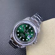 Rolex Day-Date 36 Green Dial 18kt Yellow Gold Diamond-Set President Watch - 5