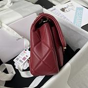 Chanel Small Fap Bag In Red AS2798  - 6