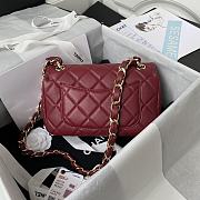 Chanel Small Fap Bag In Red AS2798  - 4