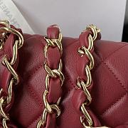 Chanel Small Fap Bag In Red AS2798  - 3