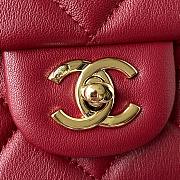 Chanel Small Fap Bag In Red AS2798  - 2