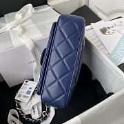 Chanel Small Fap Bag In Navy Blue AS2798  - 6