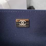 Chanel Small Fap Bag In Navy Blue AS2798  - 5