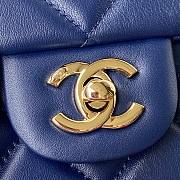 Chanel Small Fap Bag In Navy Blue AS2798  - 2