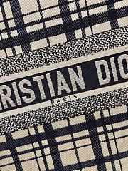 Dior Book Tote Cannage Embroidery Black&White M1286 Size 41.5x32x5cm. - 6