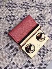 Louis Vuitton Croisette Chain Wallet Damier Azur Pink N60358 21cm - 4