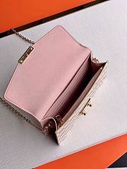 Louis Vuitton Croisette Chain Wallet Damier Azur Rose Pink N60357 21cm - 3