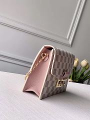 Louis Vuitton Croisette Chain Wallet Damier Azur Rose Pink N60357 21cm - 6