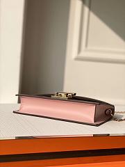 Louis Vuitton Croisette Chain Wallet Damier Ebene Magnolia Pink N60287 21cm - 3