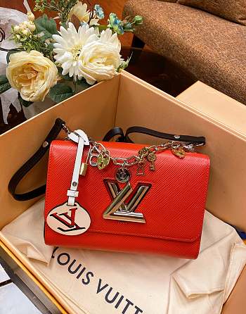 Louis Vuitton Twist Orange Epi Leather M52894 Size 23x18x8cm