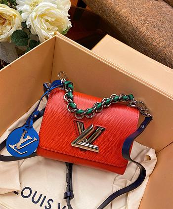 Louis Vuitton Twist Orange Epi Leather M52894 Size 18x13x9cm