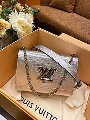 Louis Vuitton Twist Silver Epi Leather M50280 Size 23x18x8cm - 1