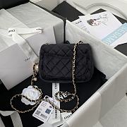 Chanel Mini Classic Flap Velvet Bag Size 17cm - 2